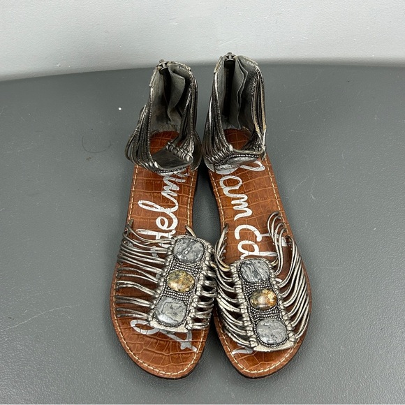 Sam Edelman Metallic Fringe Sandals - Picture 5 of 5